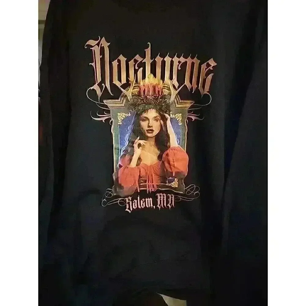 Salem Witch Nocturne Sweatshirt Witch Trials Sz XL Oversized Excellent CR5 - Picture 2 of 4